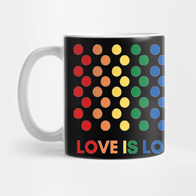 LGBT Pride Rainbow Love is Love by 9 Turtles Project